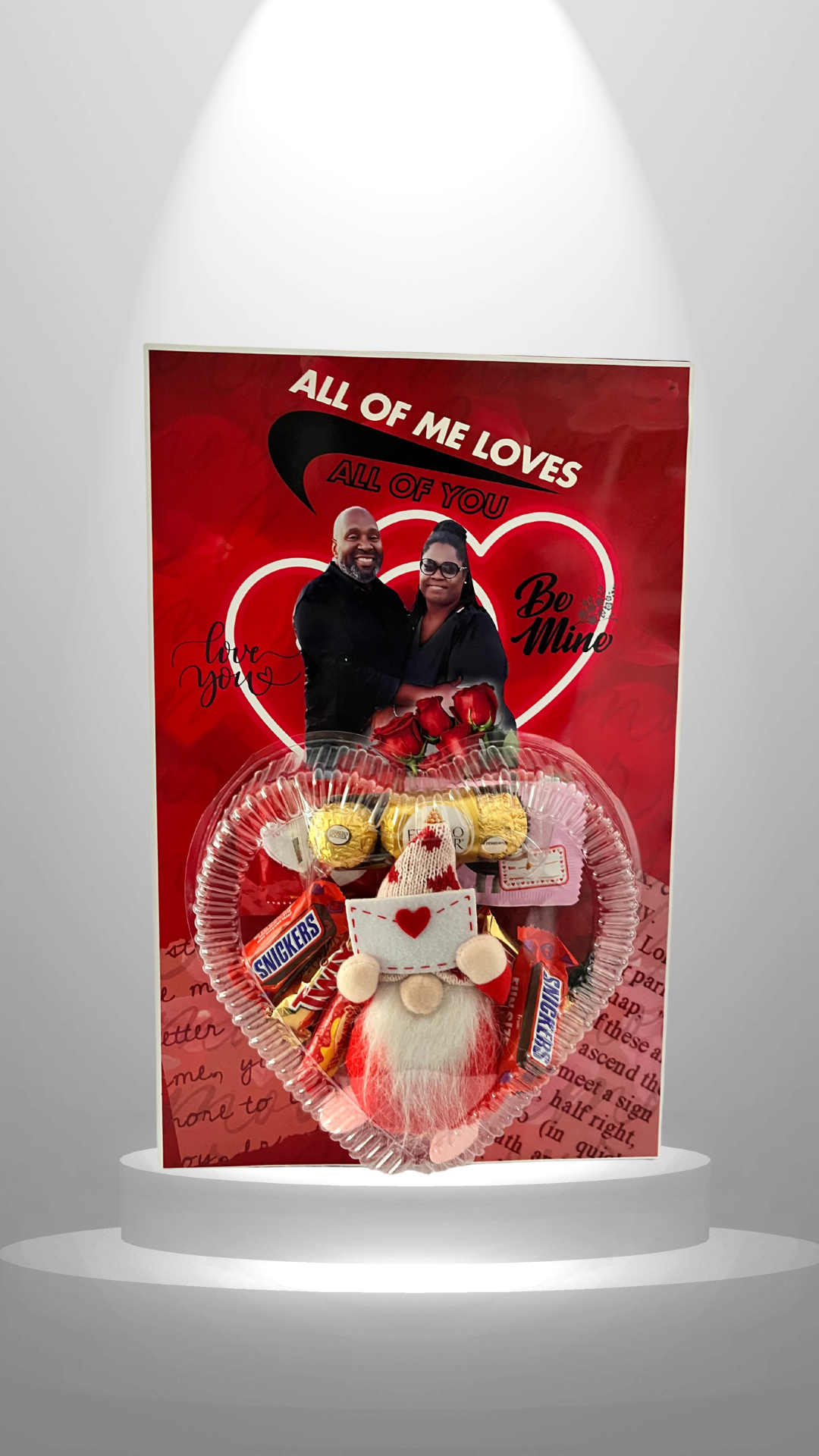 Valentine's Jumbo Personalized Treat Card