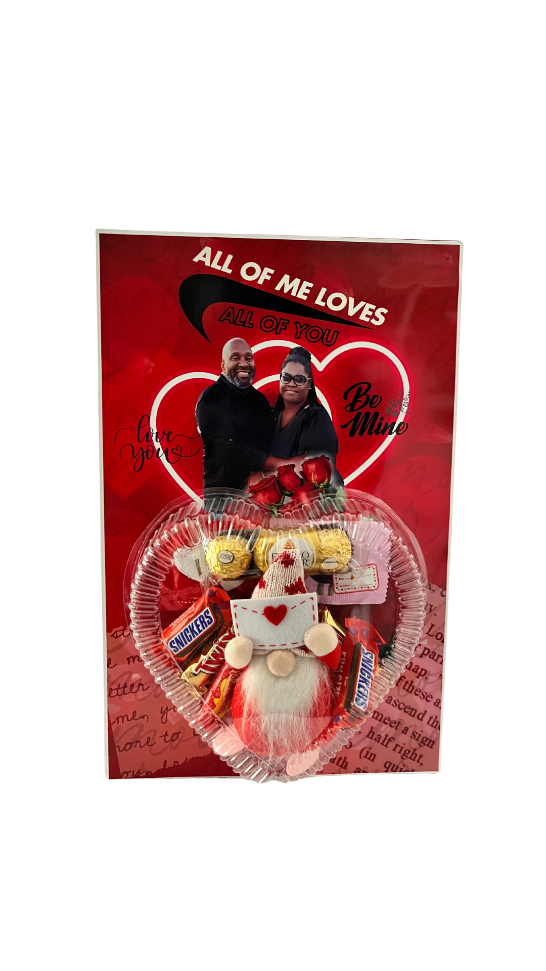 Valentine's Jumbo Personalized Treat Card