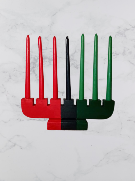 Kwanzaa Colored Inspired Kinara