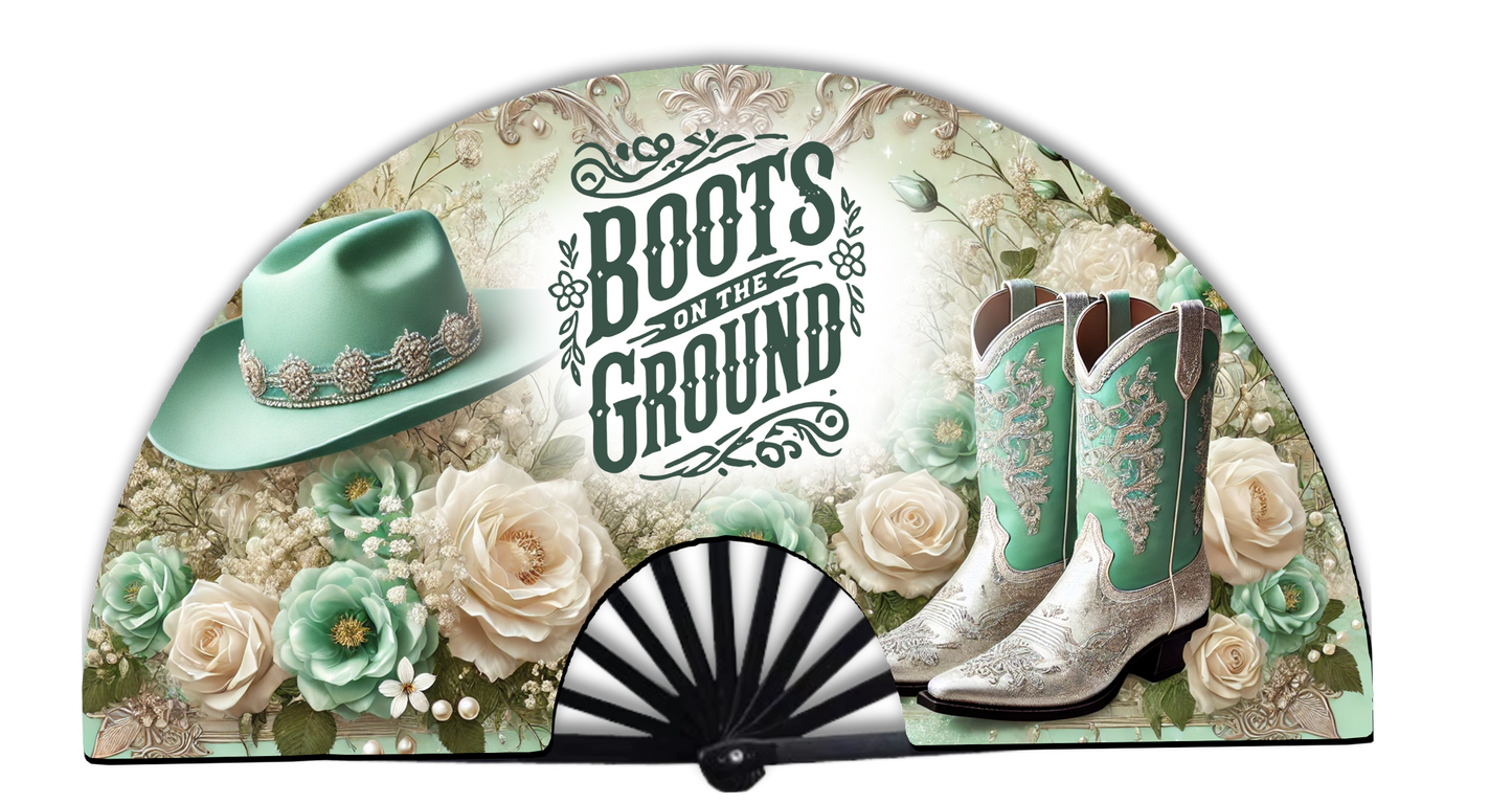 "Boots on the Ground” Luxe Clack Fan