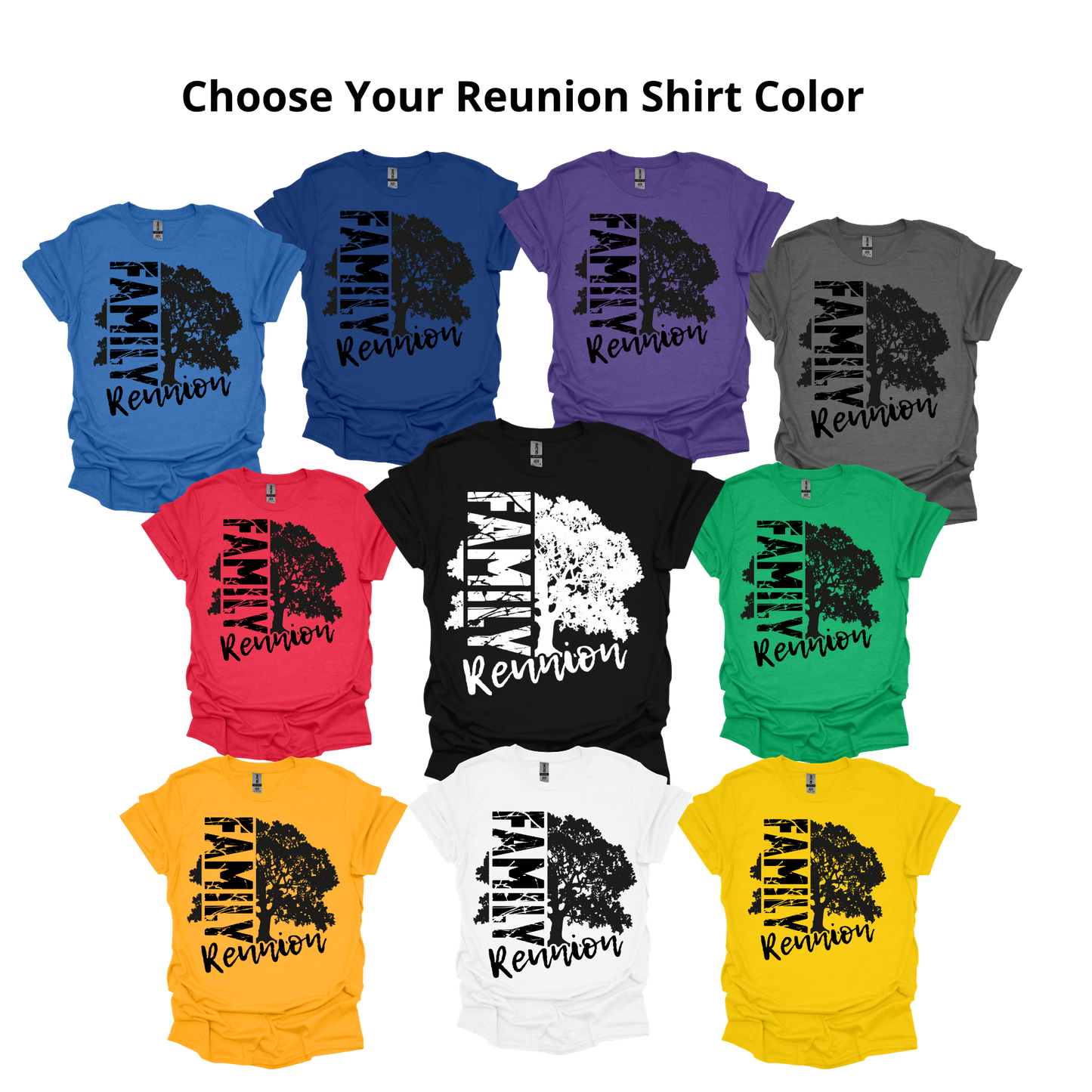 Custom Family Reunion Shirts | Personalized Reunion T-Shirts
