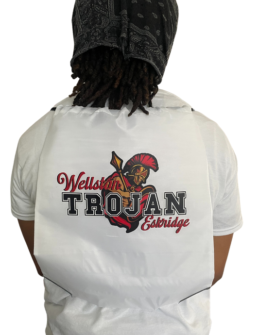 Wellston Trojan Drawstring Backpack