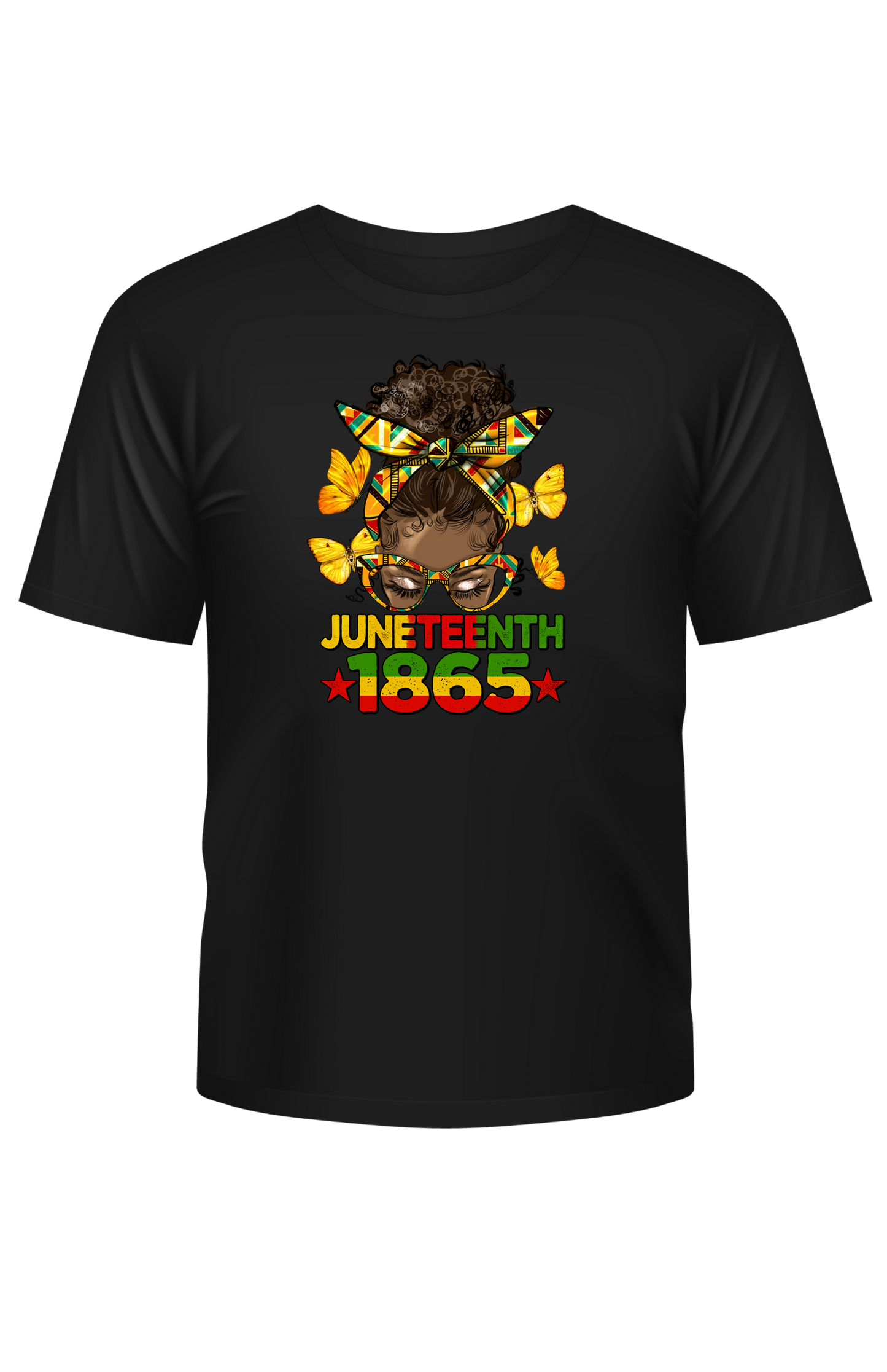 Afro Bun Juneteenth T-shirt