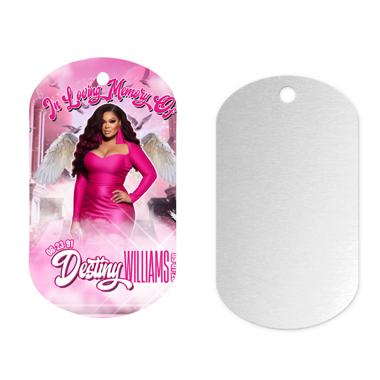 Custom Memorial Dog Tag - "In Loving Memory"