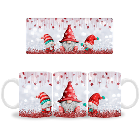 Festive Holiday Gnomes Mug