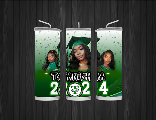 3D Graduation Custom Tumbler