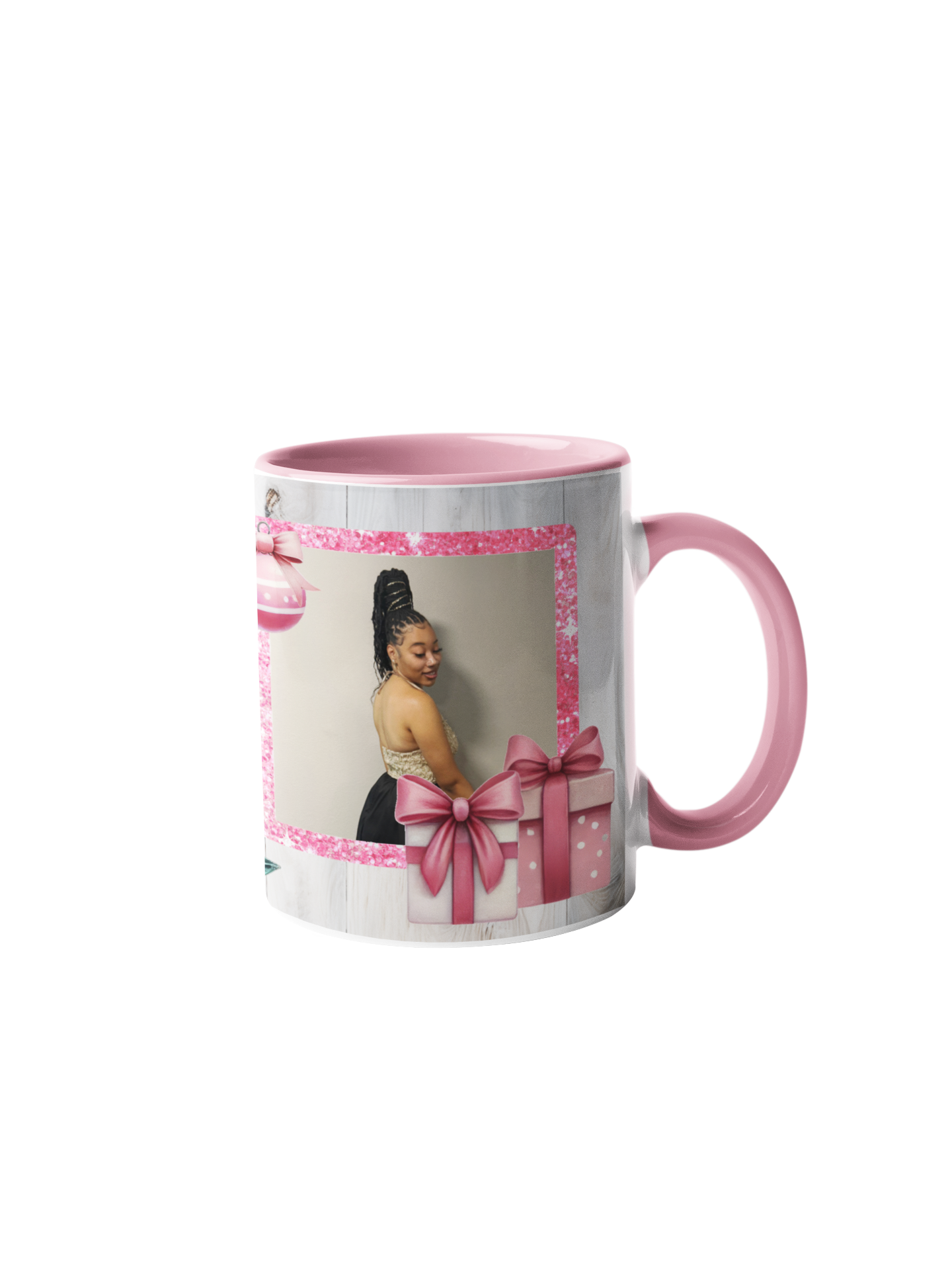 Pretty in Pink Holiday Mug