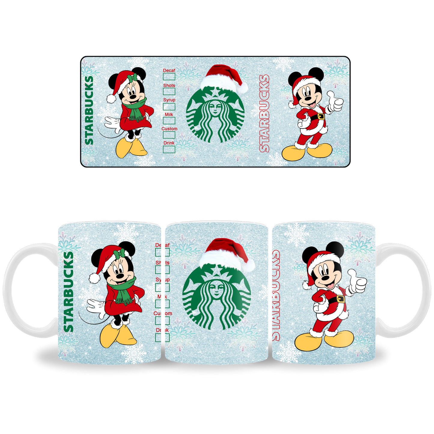 Mickey & Minnie Holiday Mug