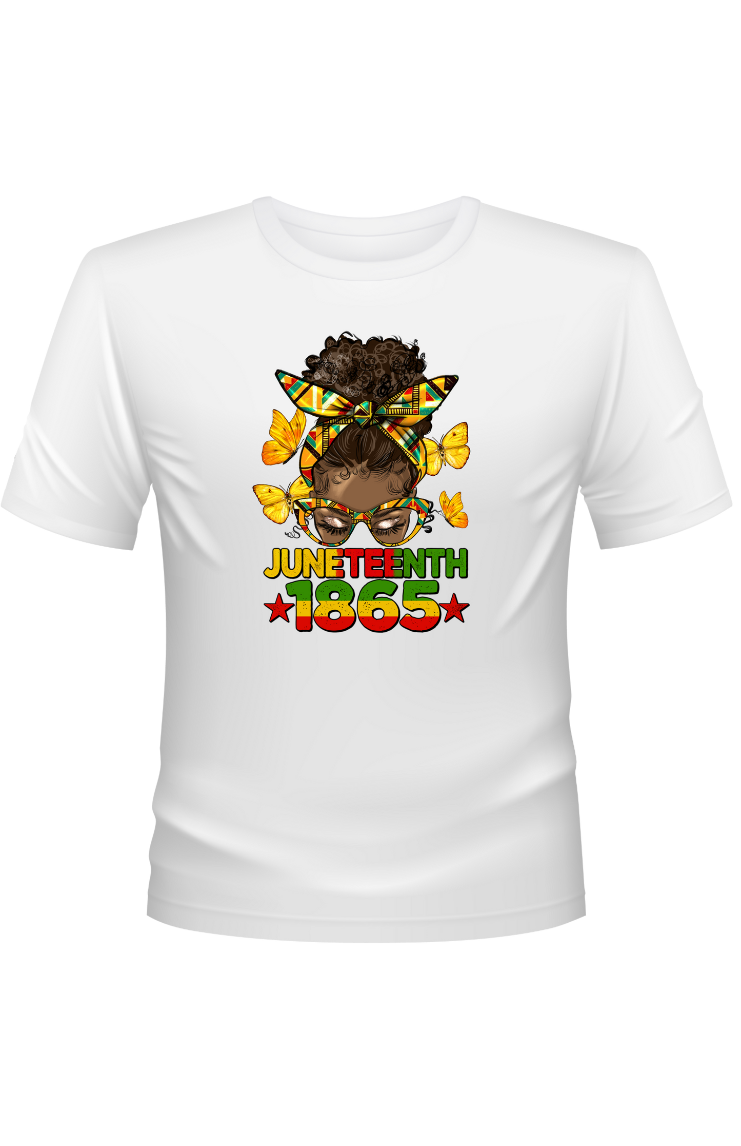 Afro Bun Juneteenth T-shirt