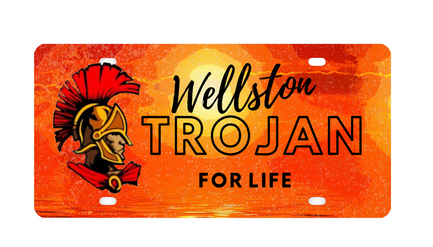 Trojan 4 Life Souvenir License Plate