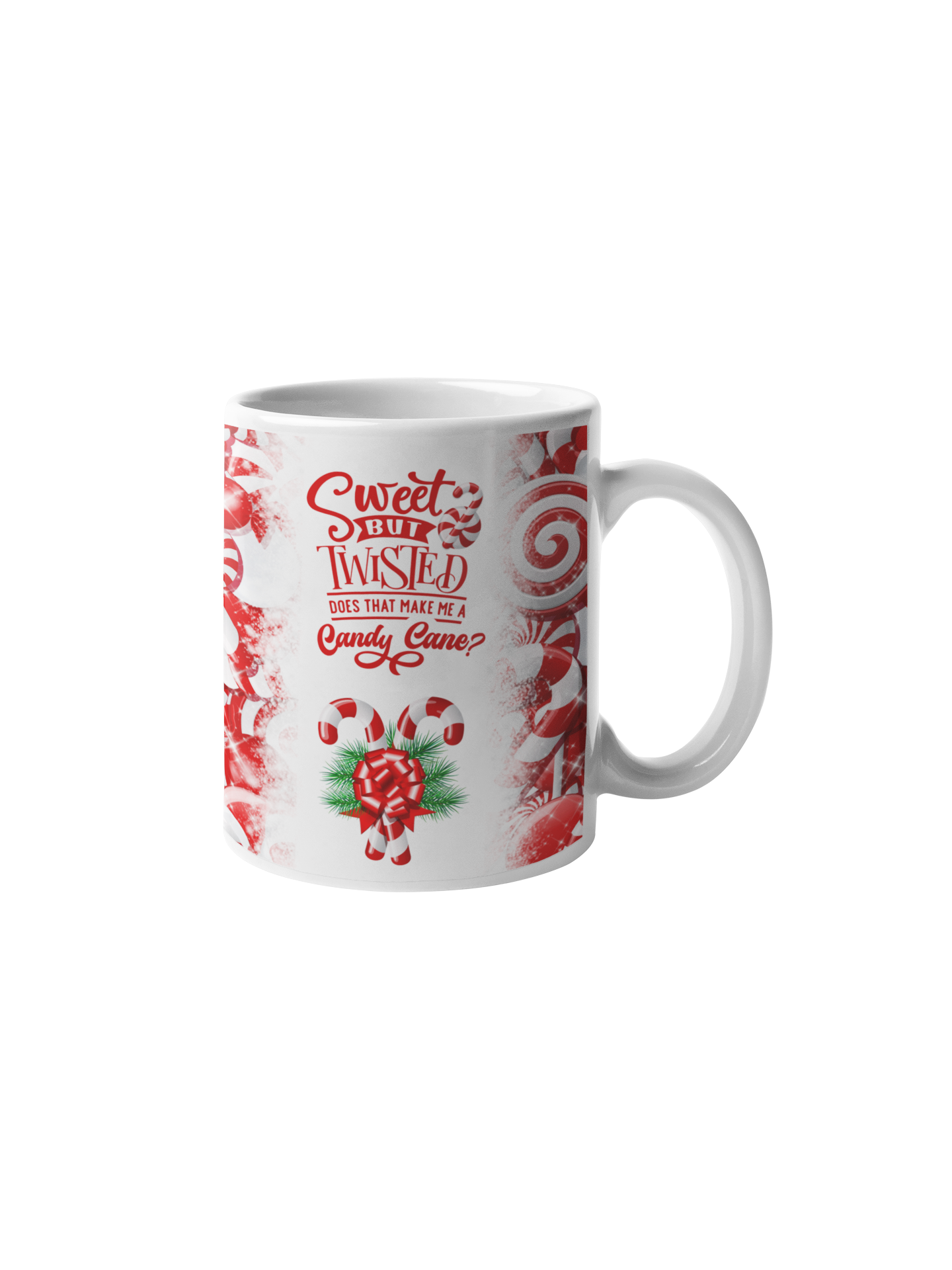 Sweet but Twisted Candy Cane Mug