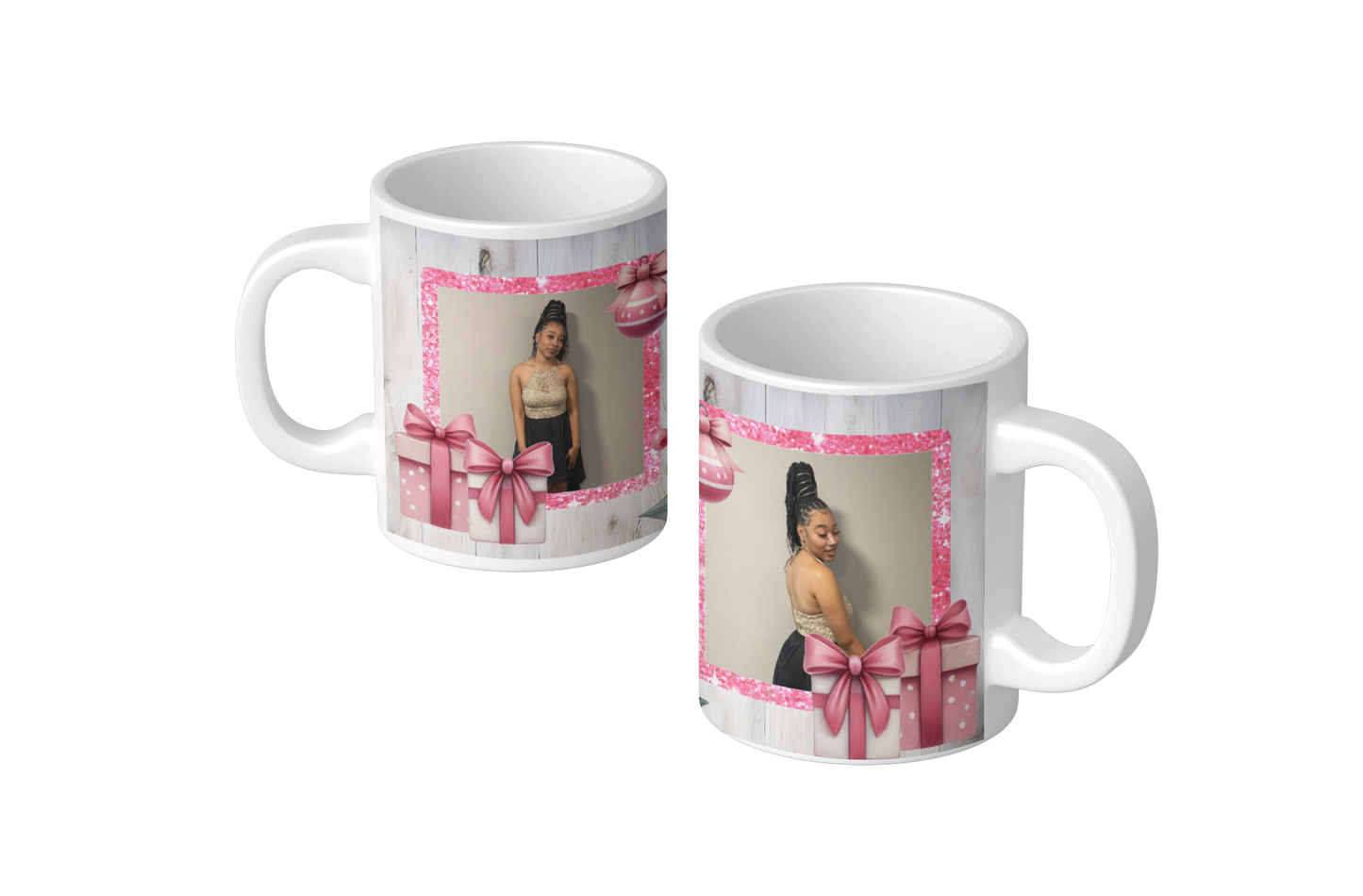 Pretty in Pink Holiday Mug