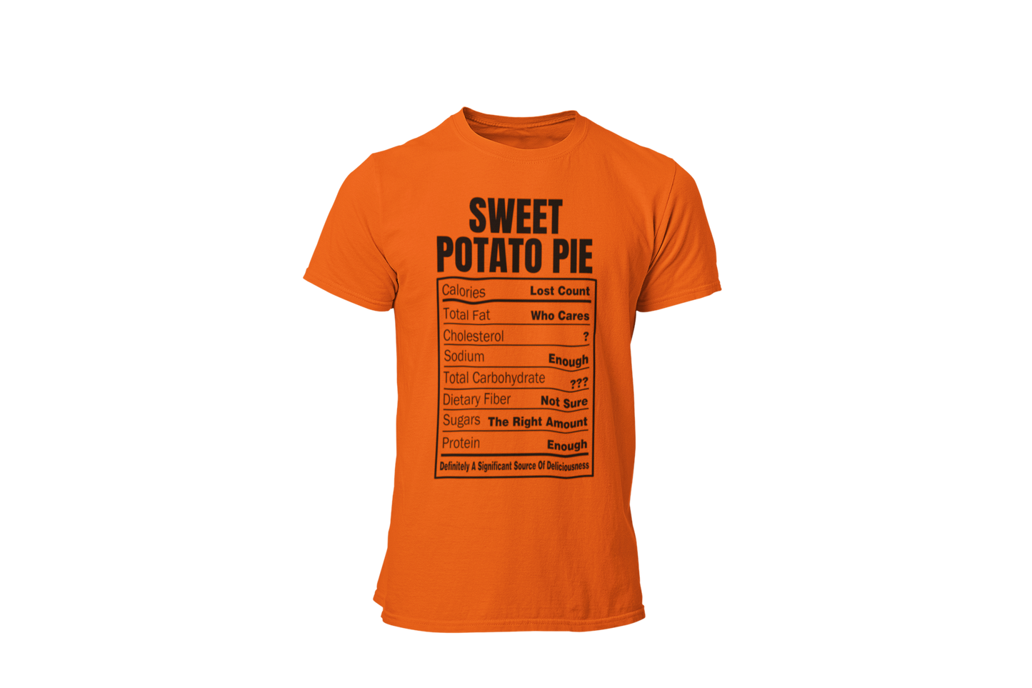 Sweet Potato Pie Nutrition Facts T-Shirt