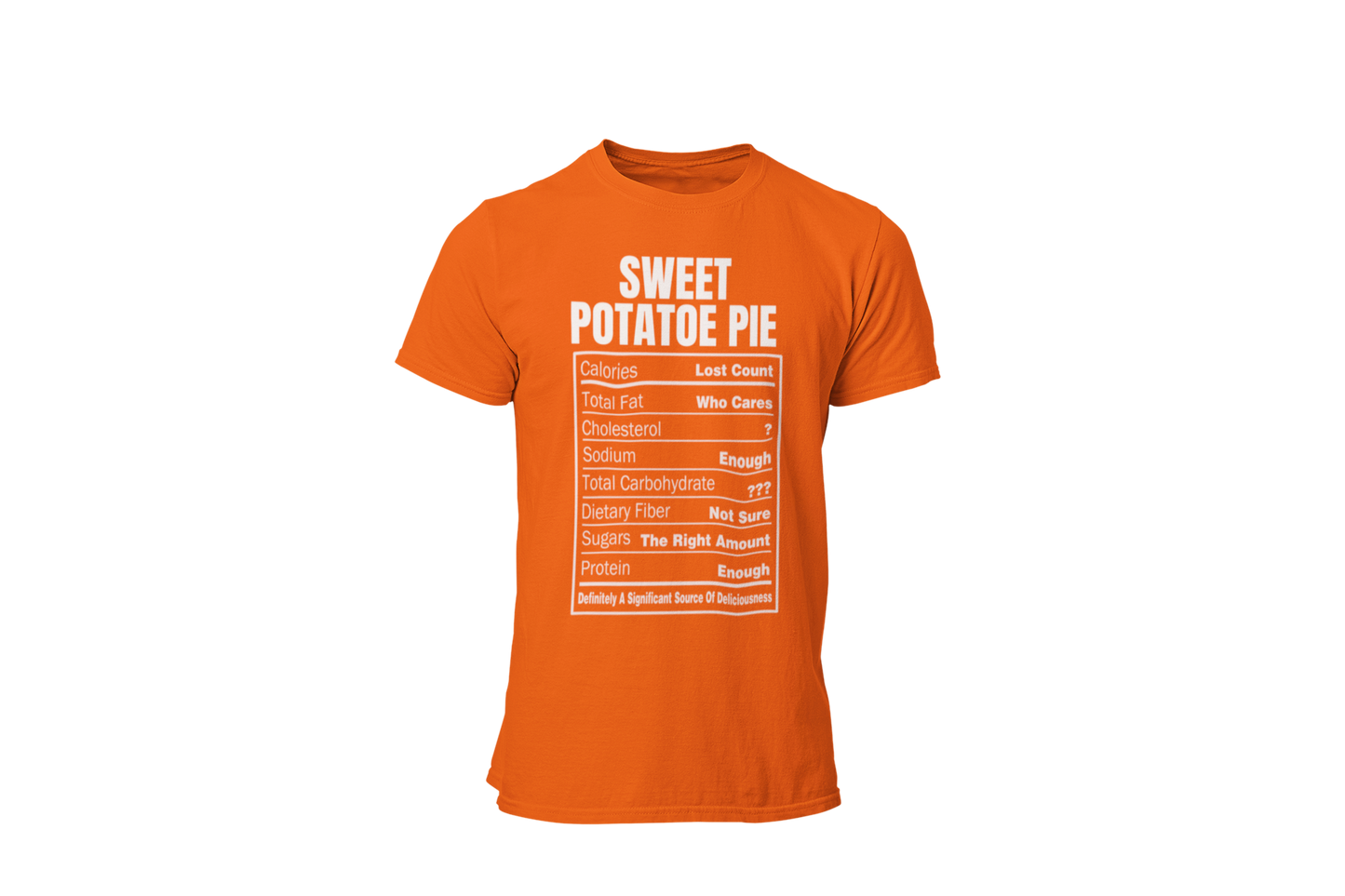 Sweet Potato Pie Nutrition Facts T-Shirt