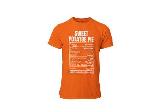 Sweet Potato Pie Nutrition Facts T-Shirt