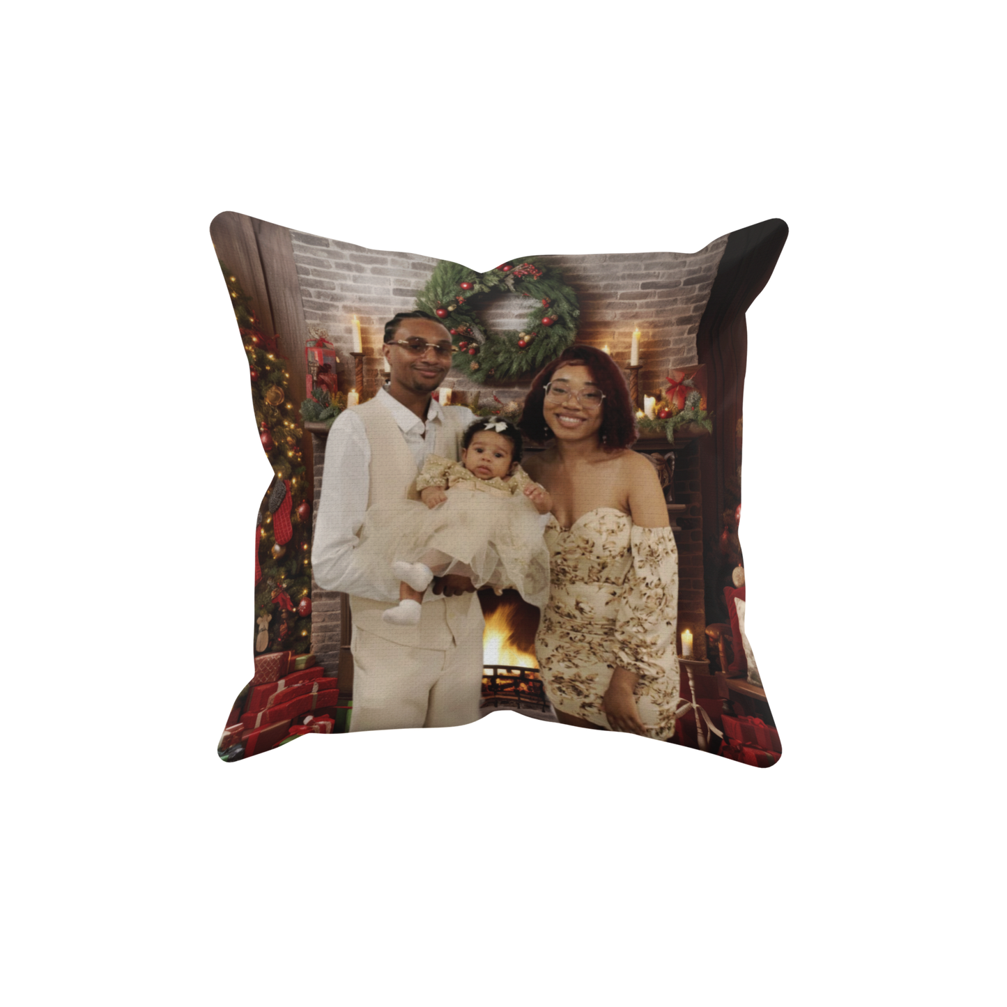 Customized Christmas Inspired Throw Pillow