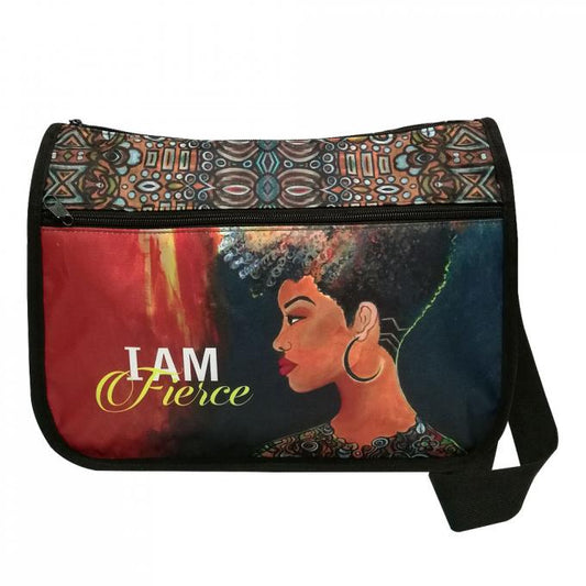 I Am Fierce" Crossbody Bag