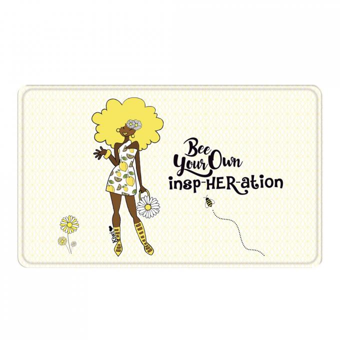 "Be Your Own InspHERation" Memory Foam Bath Mat