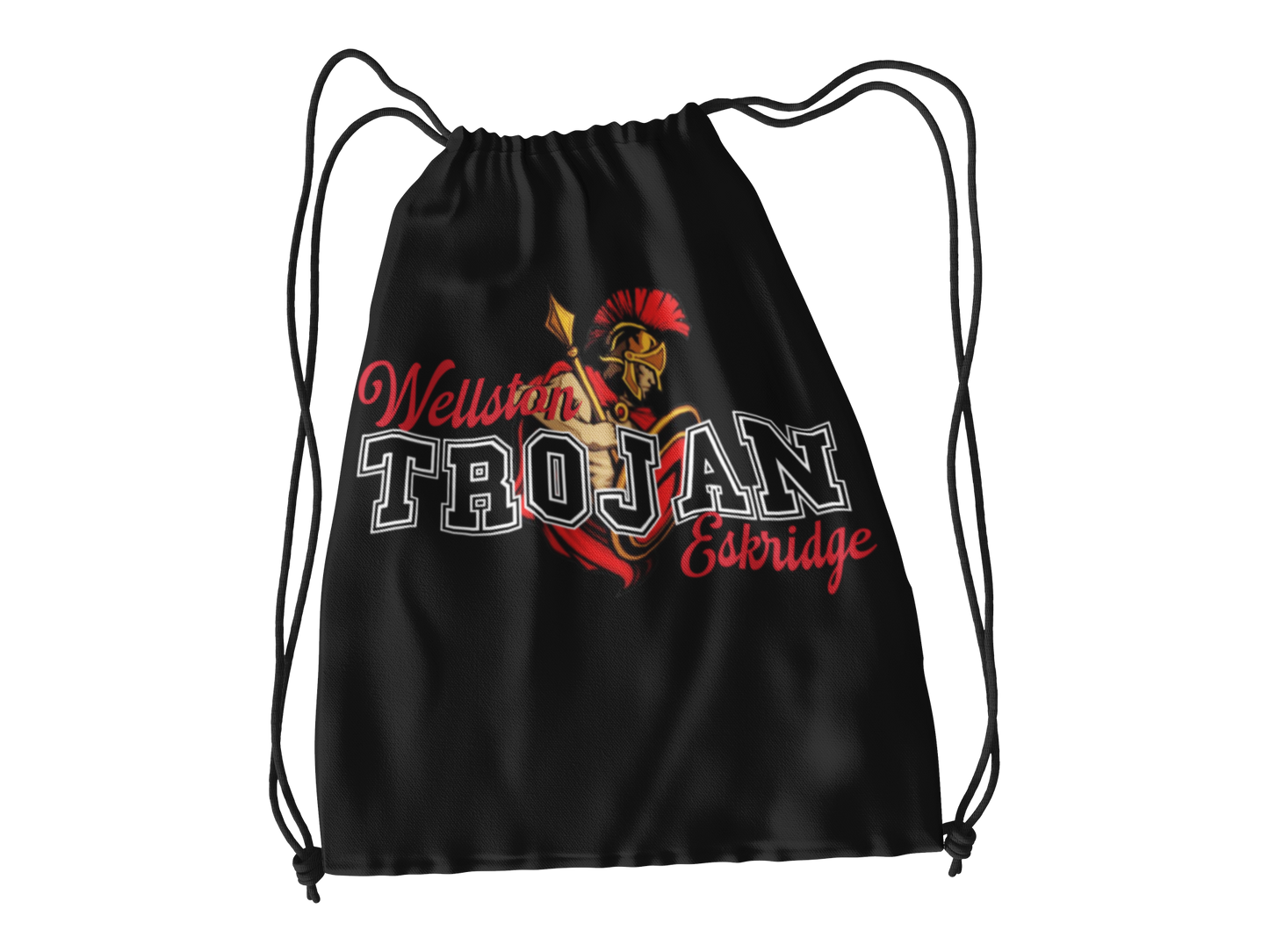 Wellston Trojan Drawstring Backpack