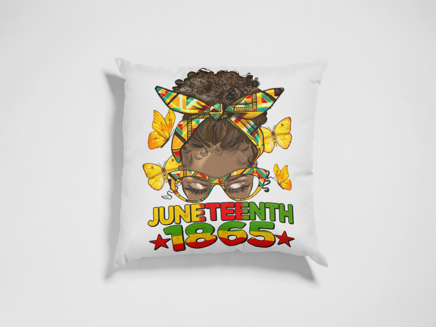 "Juneteenth Heritage Throw Pillow – Celebrate Freedom with African-Inspired Home Décor"